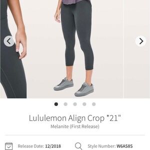 lululemon align crop 21”